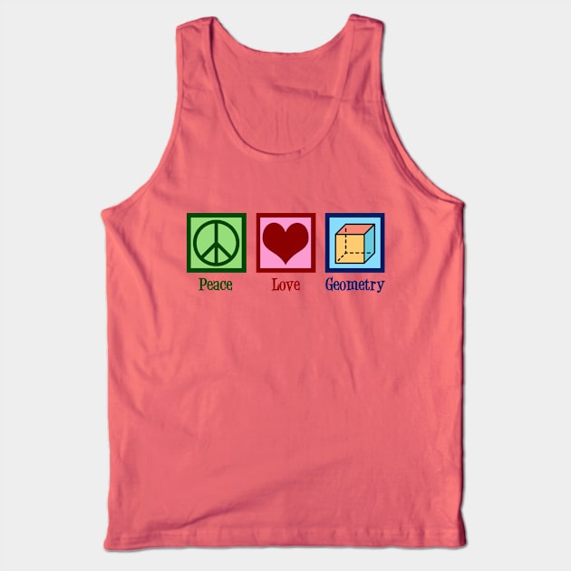 Peace Love Geometry Tank Top by epiclovedesigns